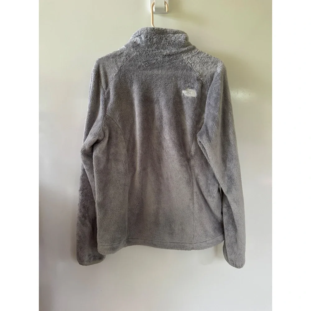 The North Face Osito 2 Fleece Jacket Grey Full Zip Womens Large LU508132